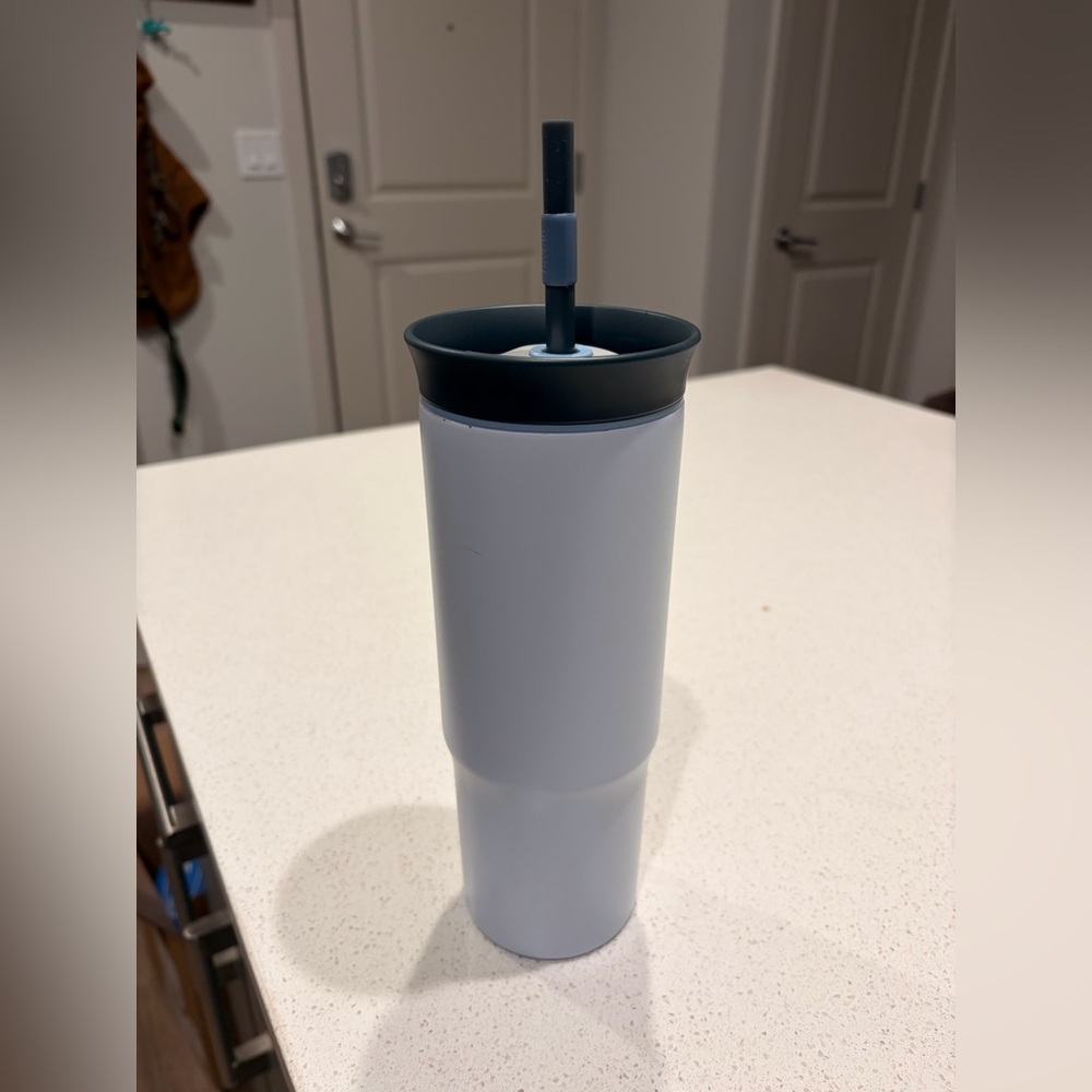 Light blue 24oz Owala tumbler